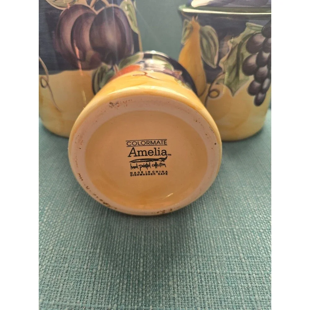 Amelia Ceramic Canister 3 piece set